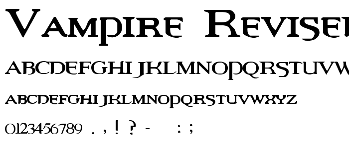 Vampire Revised Edition font
